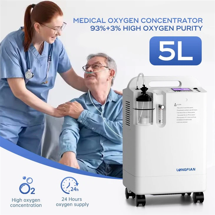 High Quality Healthcare Continuous 5L Oxygen Concentrator With Nebulizer