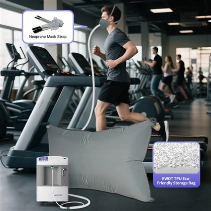 Machine EWOT portable avec un sac de réservoir de 1000L pour l'entraînement à l'oxygénothérapie